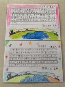 薩摩川内市祁答院地区の4小学校合同遠足で5年生の児童の皆さんが原田米店の見学にきてくれました。